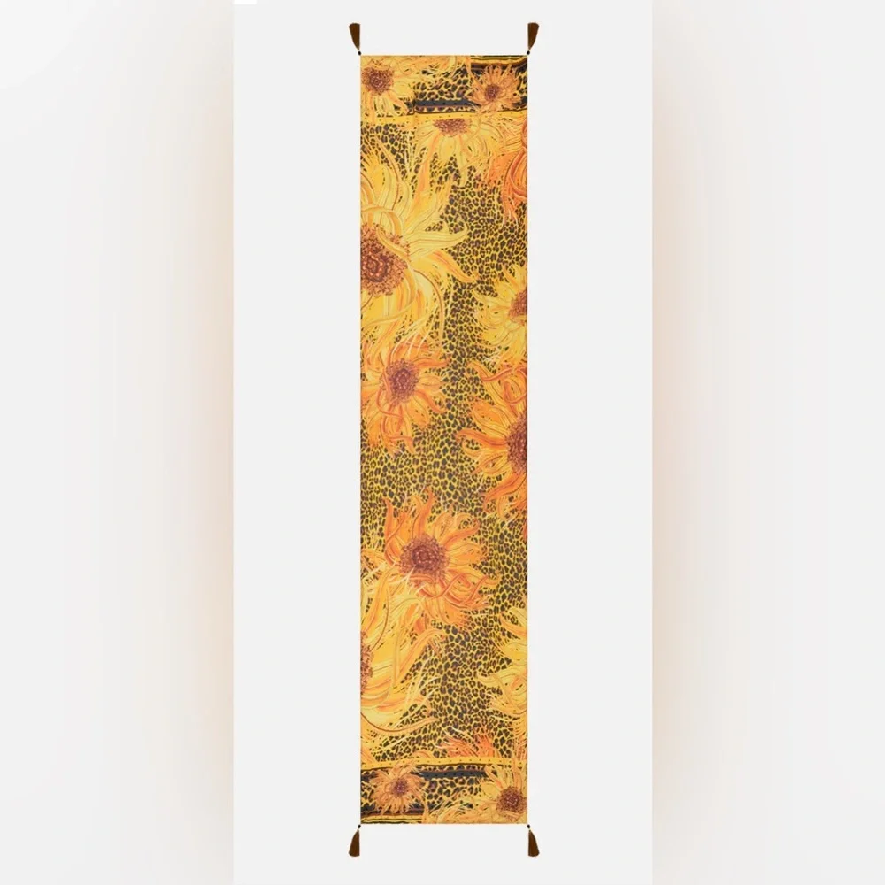 CAMILLA *Make Me Your Masterpiece* yellow floral animal print scarf shawl top